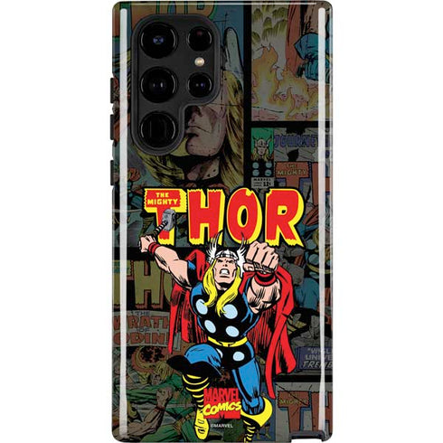 Marvel Classic Comics The Mighty Thor Vintage Galaxy S25 Ultra Impact Case